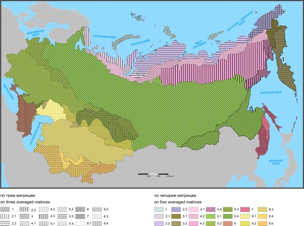 Карта физико географического районирования евразии