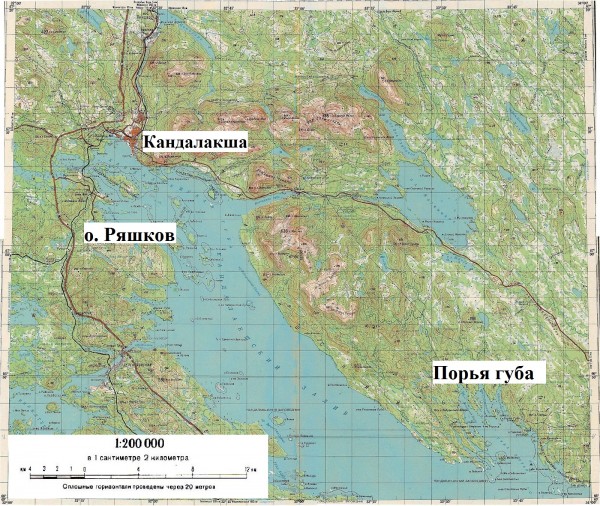 Подробная карта кандалакшского района мурманской области