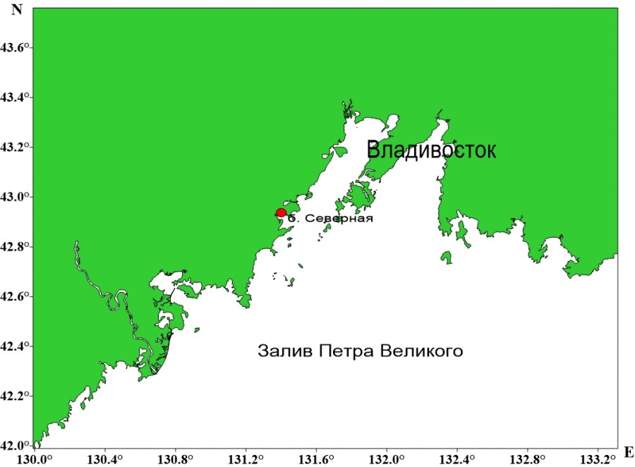 Карта залива петра великого и побережья приморского края подробная